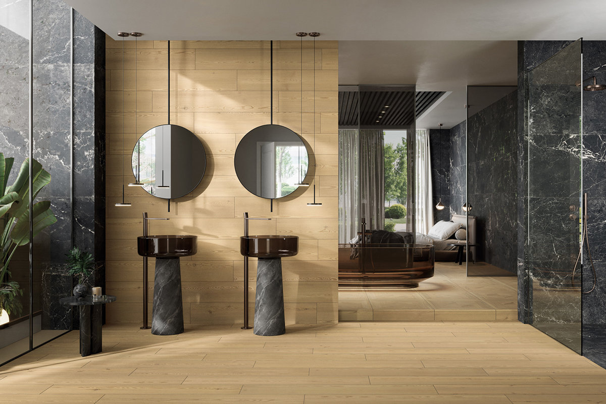 CERAM MONTALCINO PAGLIERNO LARICE 20x120x1 CM